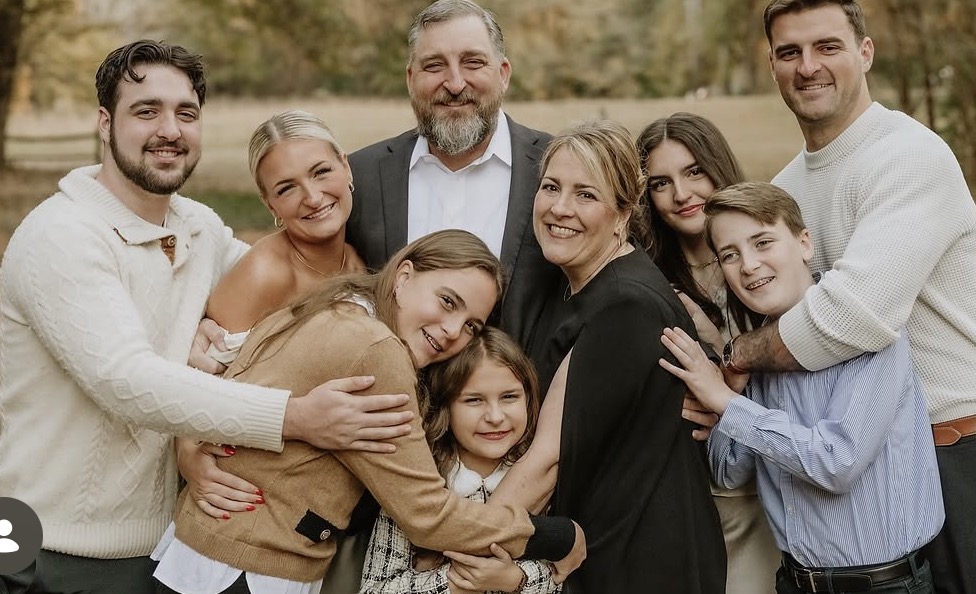 Mike Hagerty of Outdoors Dad Life with his wife and kids outdoors